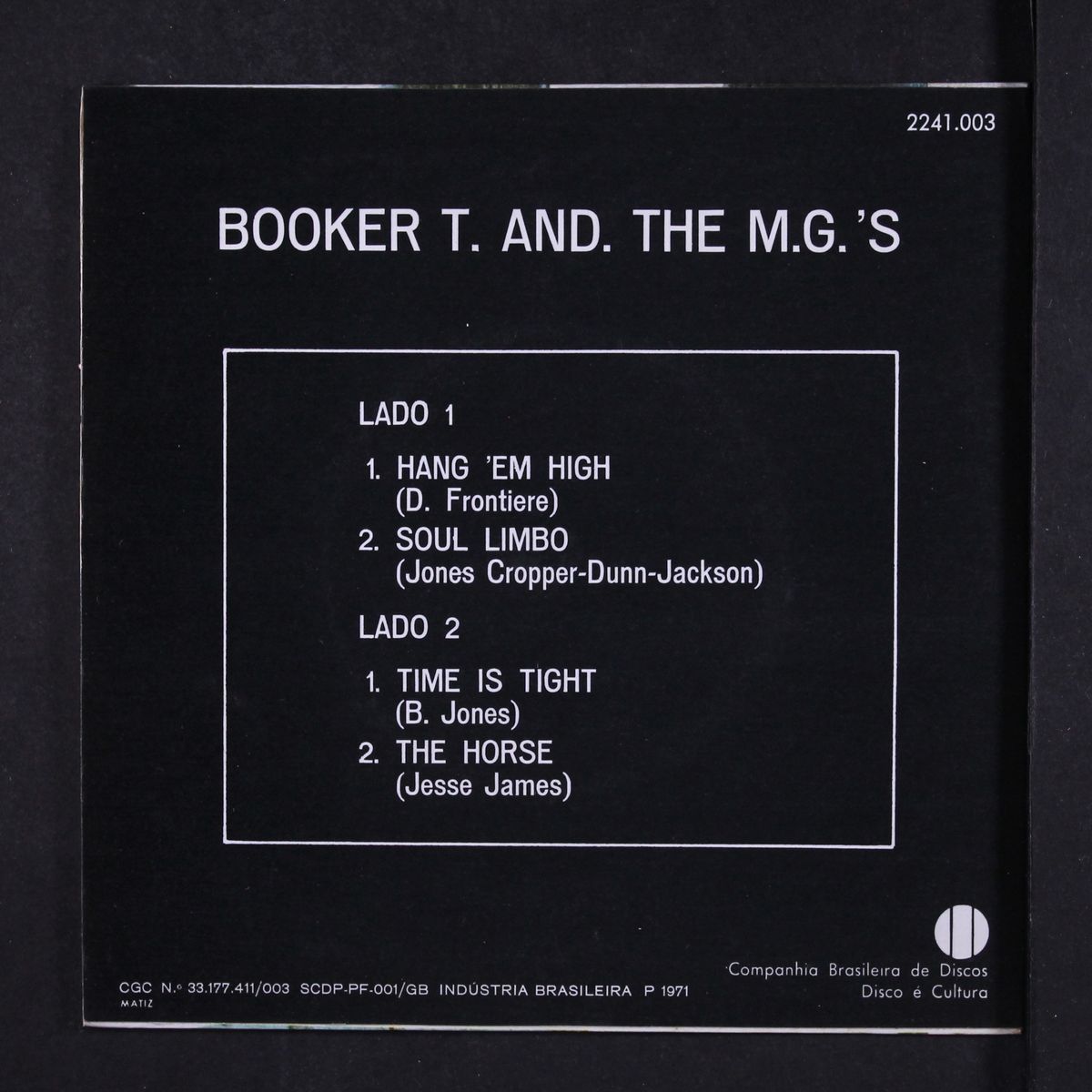 soul limbo by BOOKER T. & THE M.G.'S
