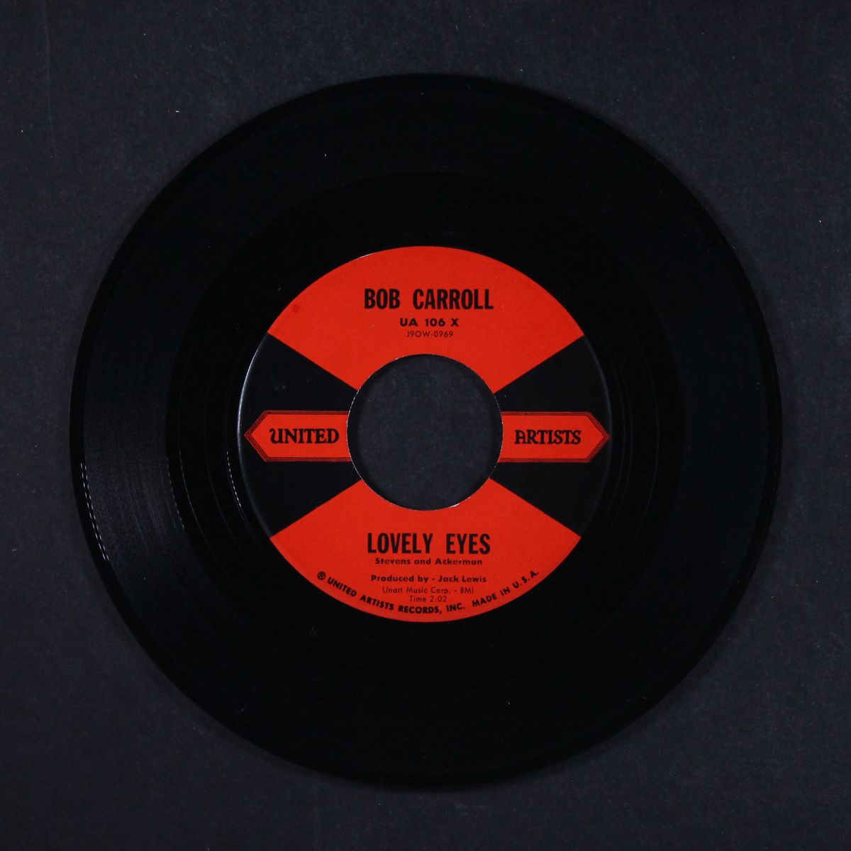 i may never go home anymore / lovely eyes by BOB CARROLL