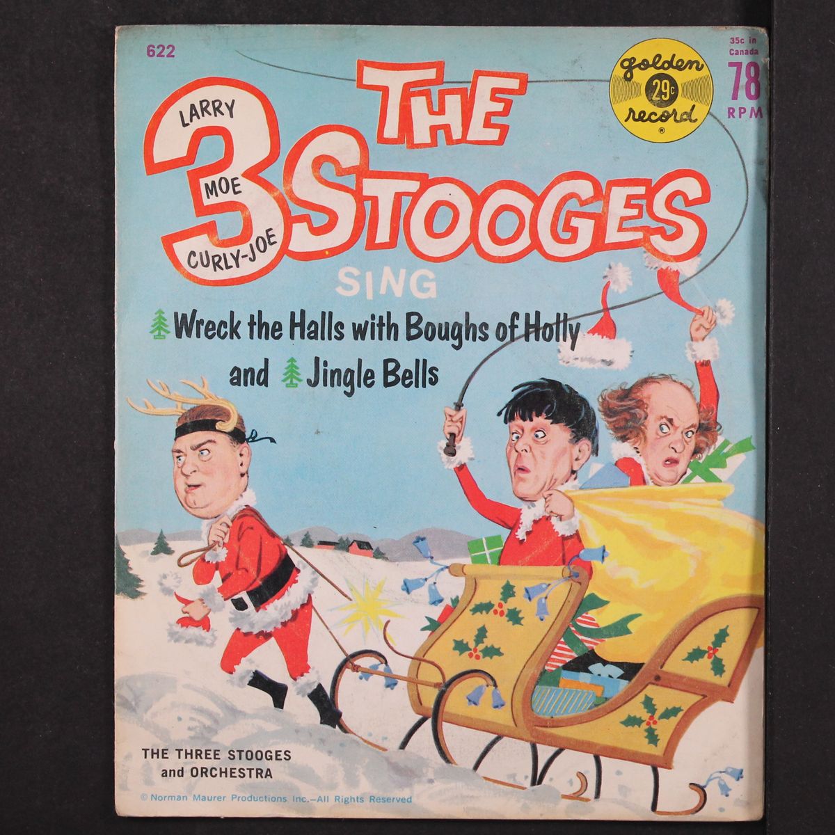 wreck the halls with b oughs of holly by THREE STOOGES