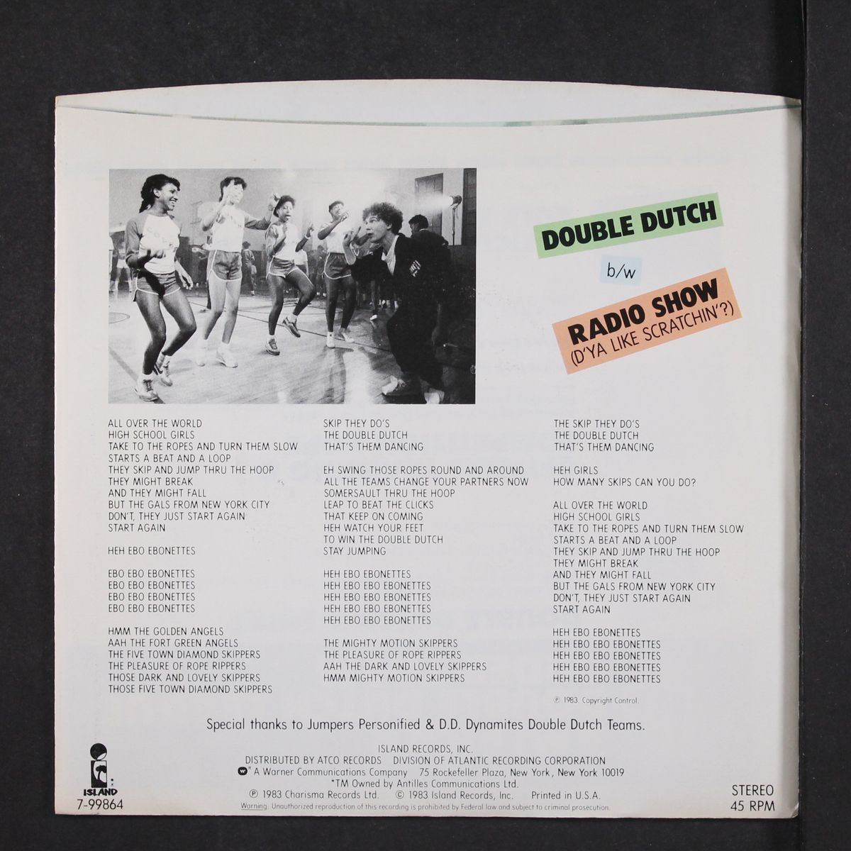 double dutch / radio show by MALCOM MCLAREN