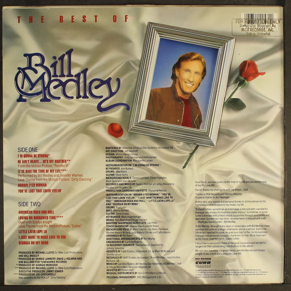the best of by BILL MEDLEY