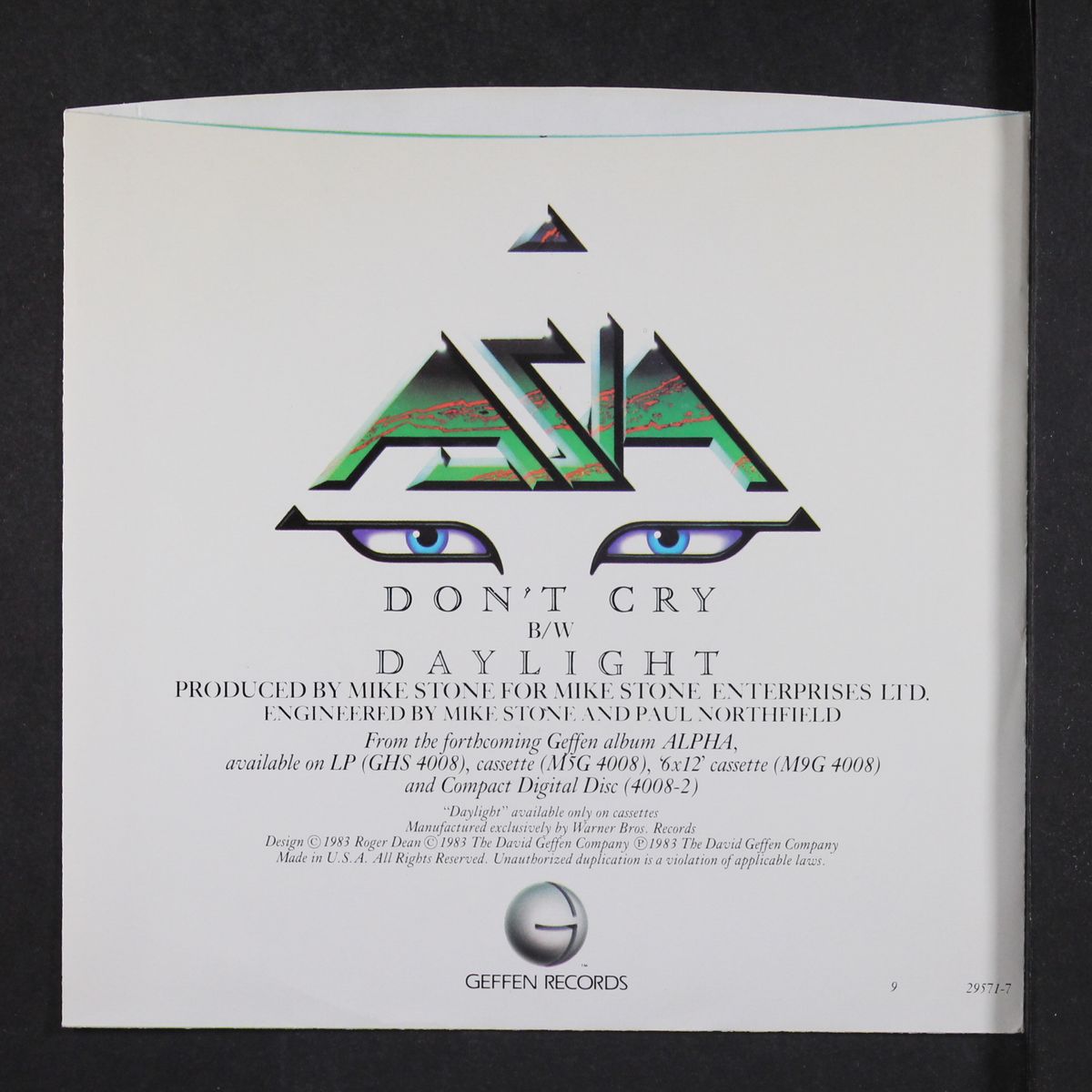 don't cry by ASIA