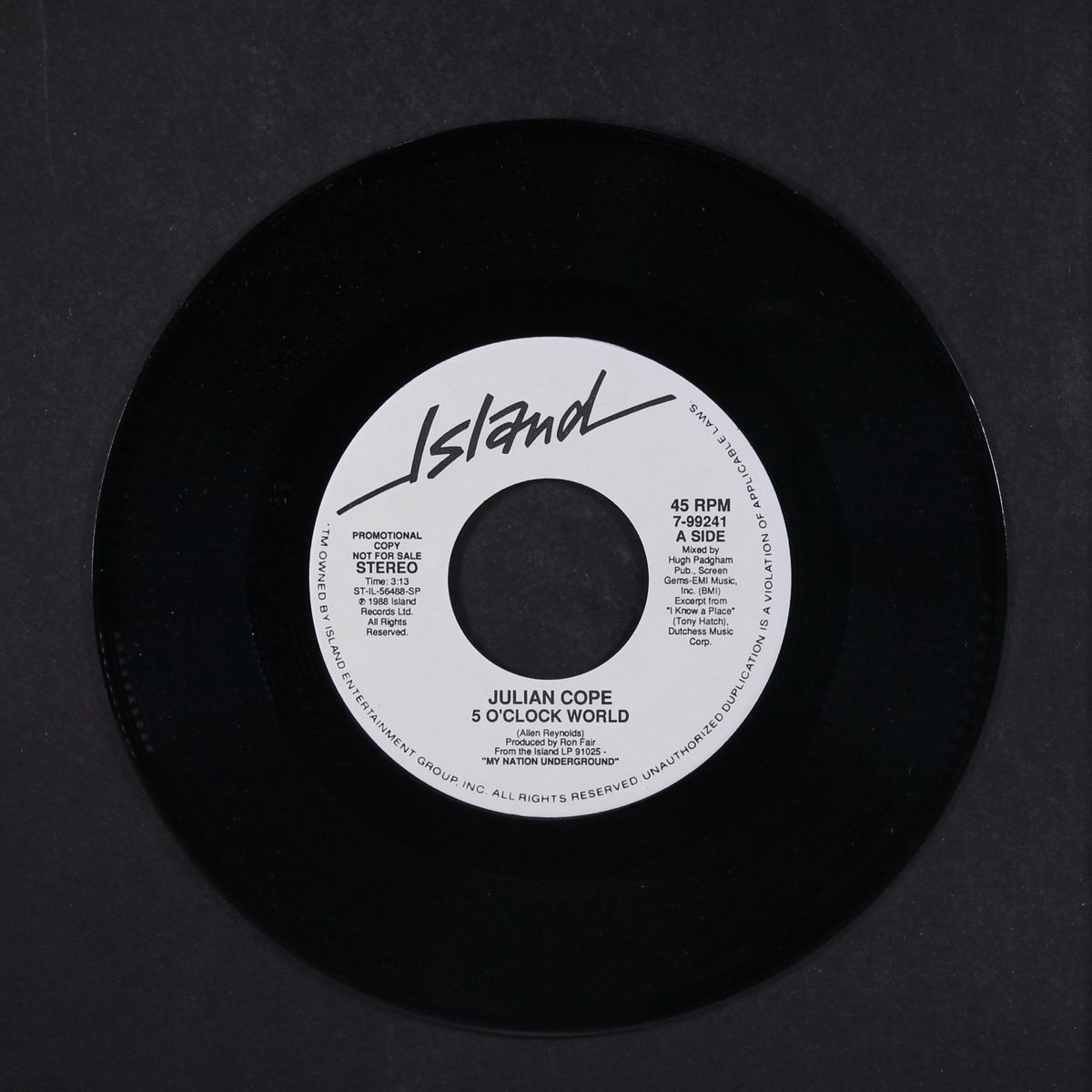 5 o'clock world / same by JULIAN COPE