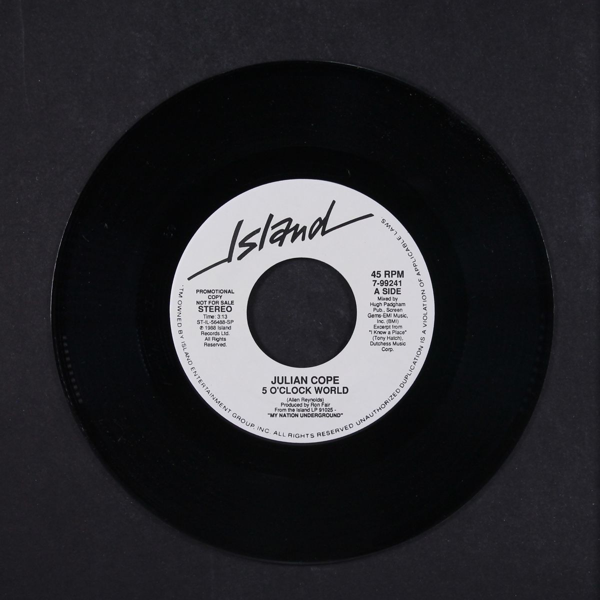 5 o'clock world / same by JULIAN COPE