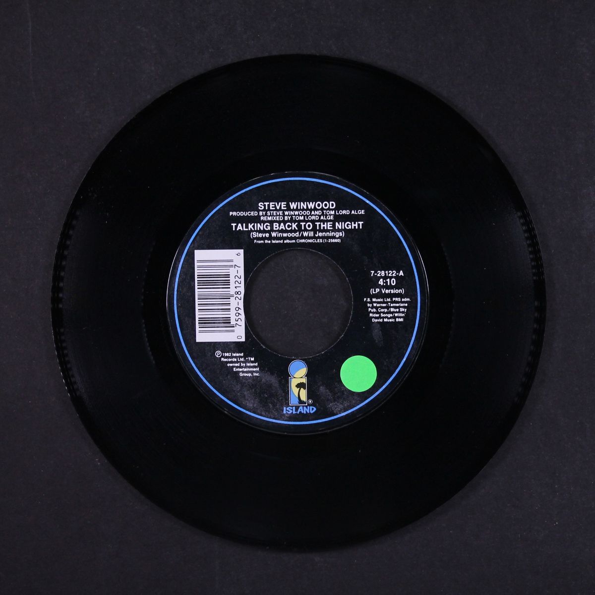 talking back to the night by STEVE WINWOOD