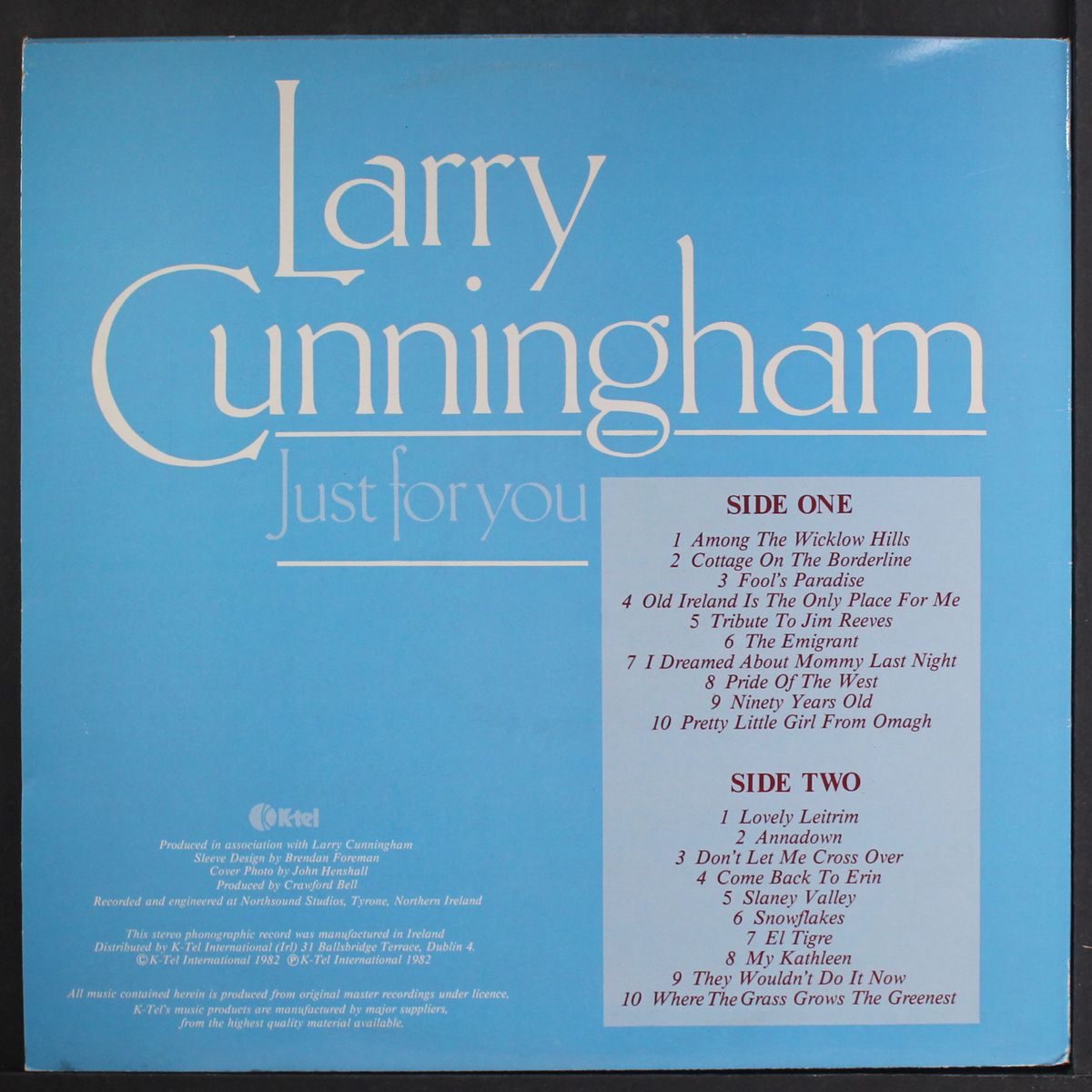 just for you by LARRY CUNNINGHAM
