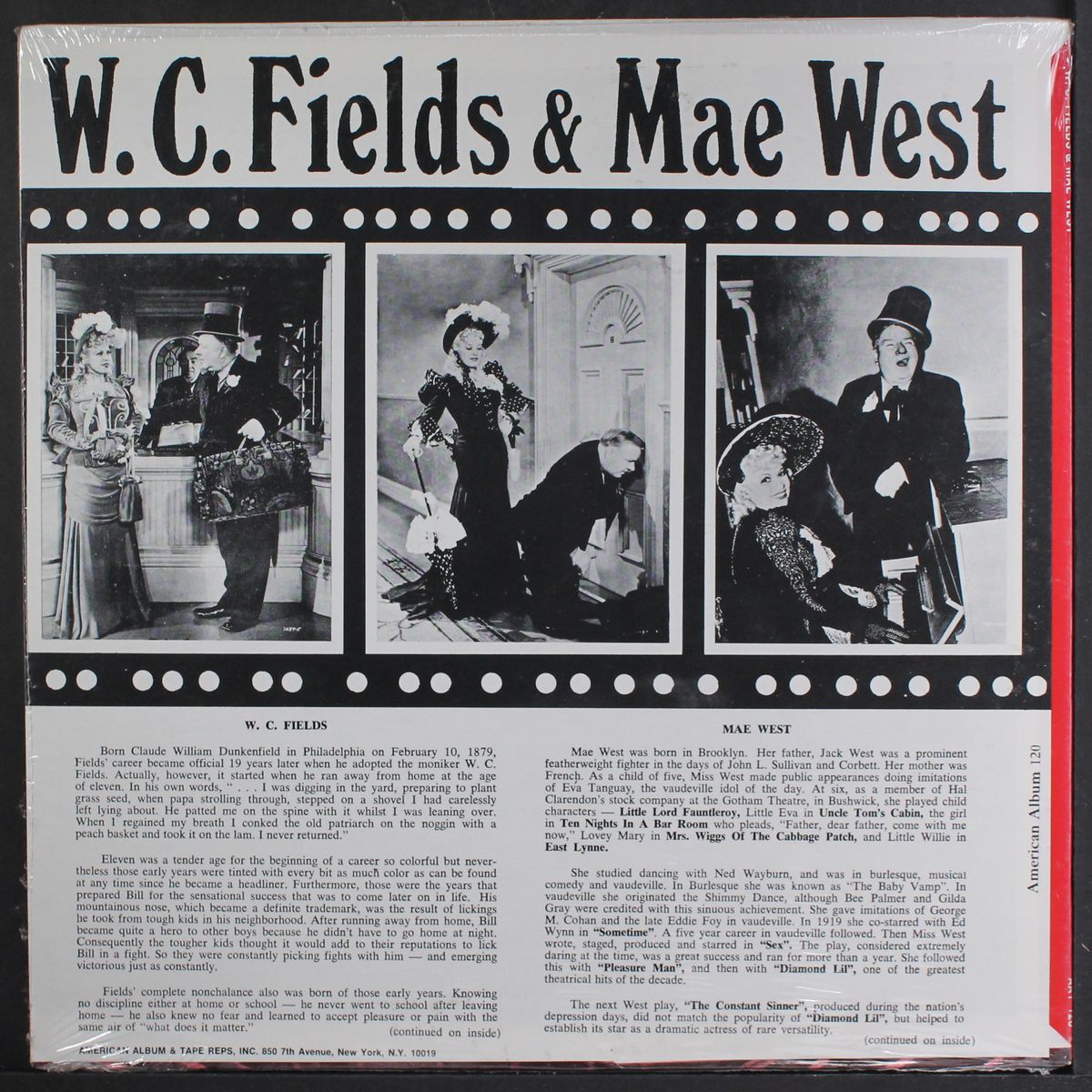 w.c. fields & mae west by W.C. FIELDS & MAE WEST