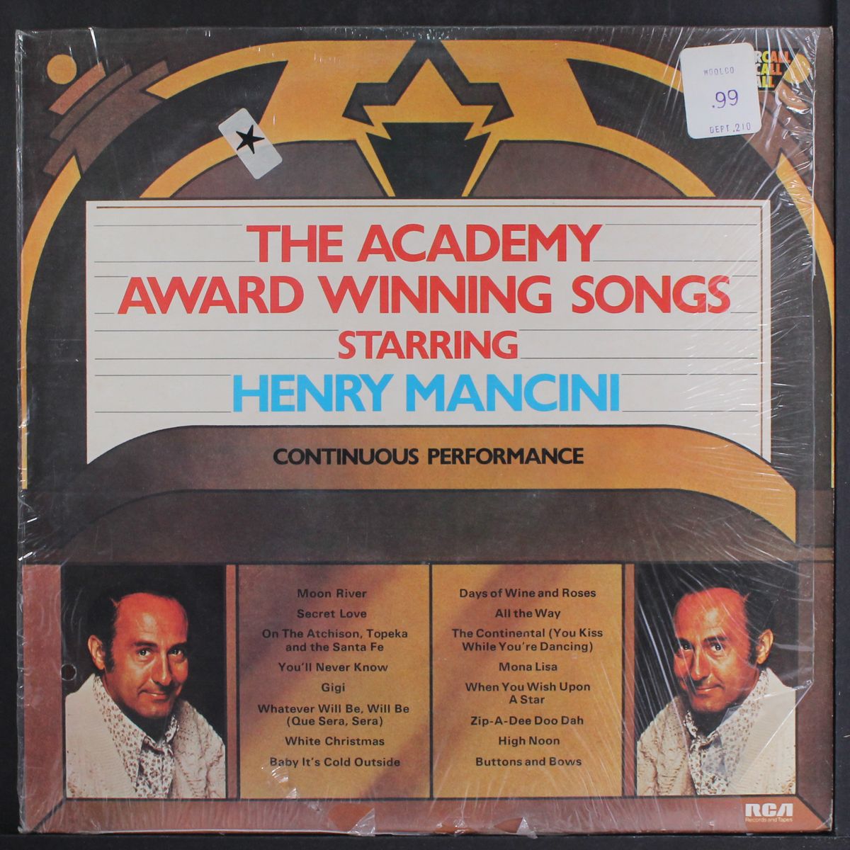 the academy award winning songs by HENRY MANCINI