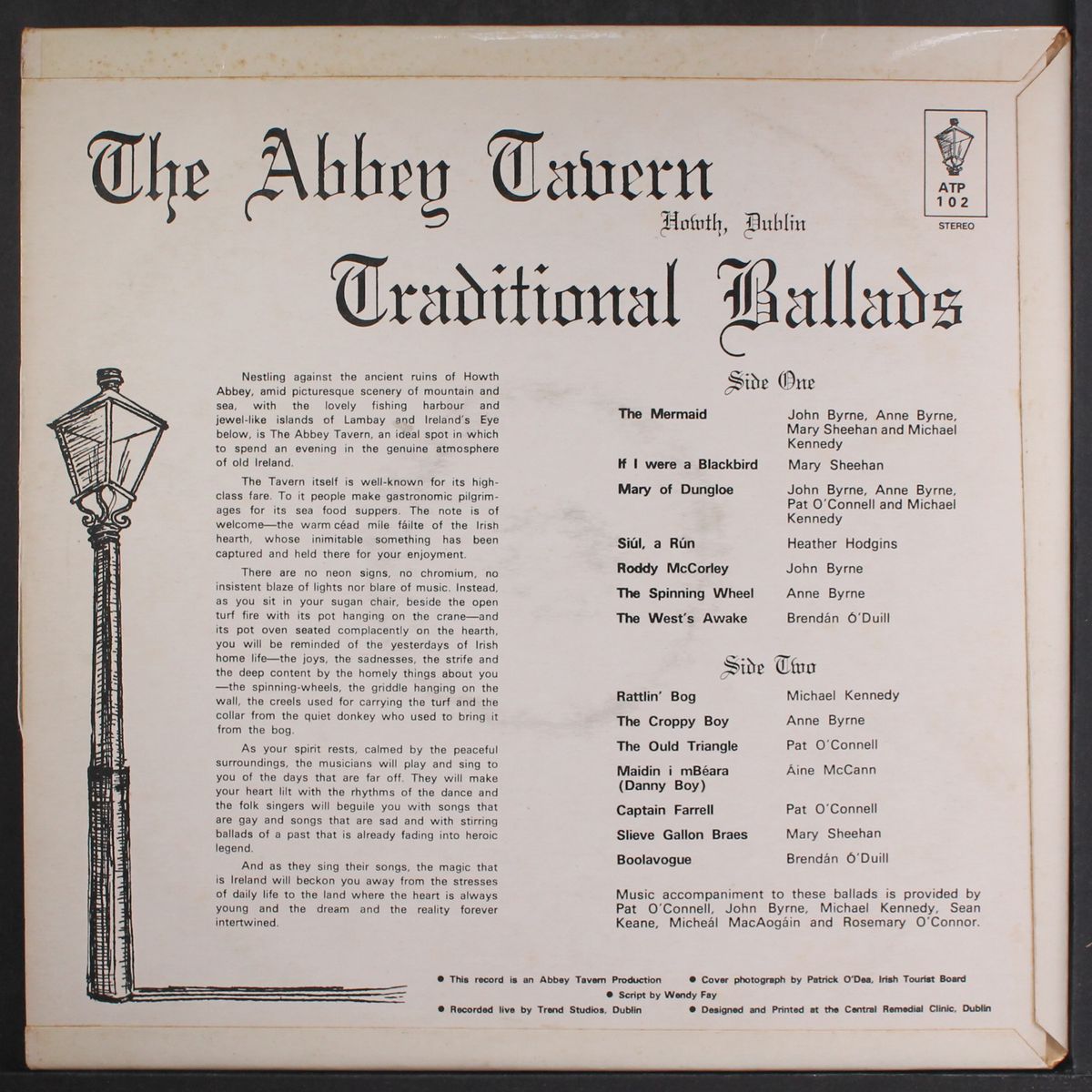 the abbey tavern traditional ballads by VARIOUS