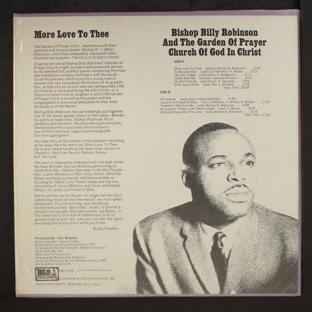 more love to thee by BISHOP BILLY ROBINSON