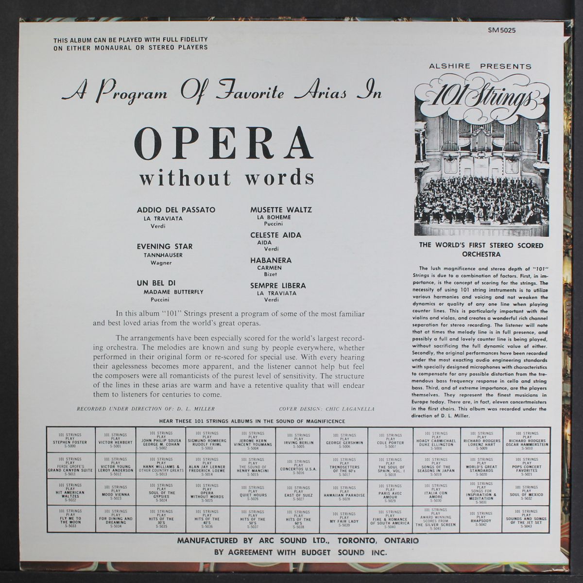 opera without words by 101 STRINGS