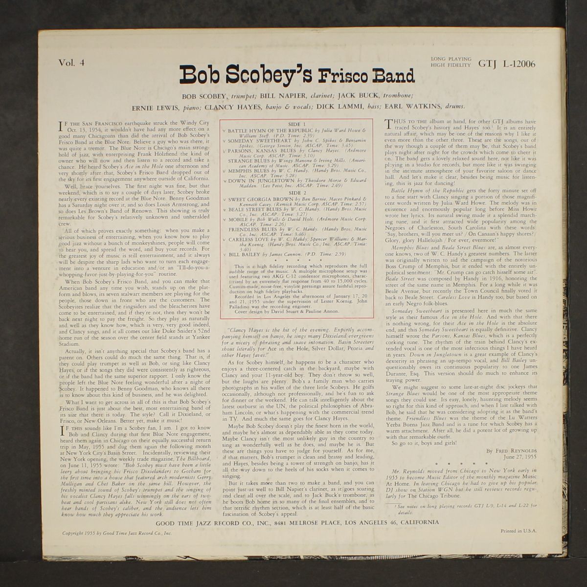 vocals by clancy hayes by BOB SCOBEY