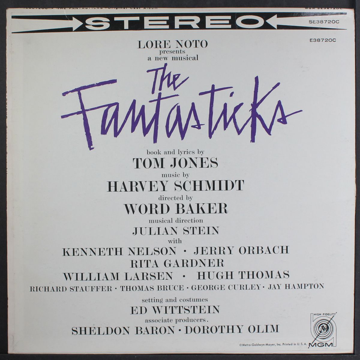 the fantasticks by ORIGINAL CAST