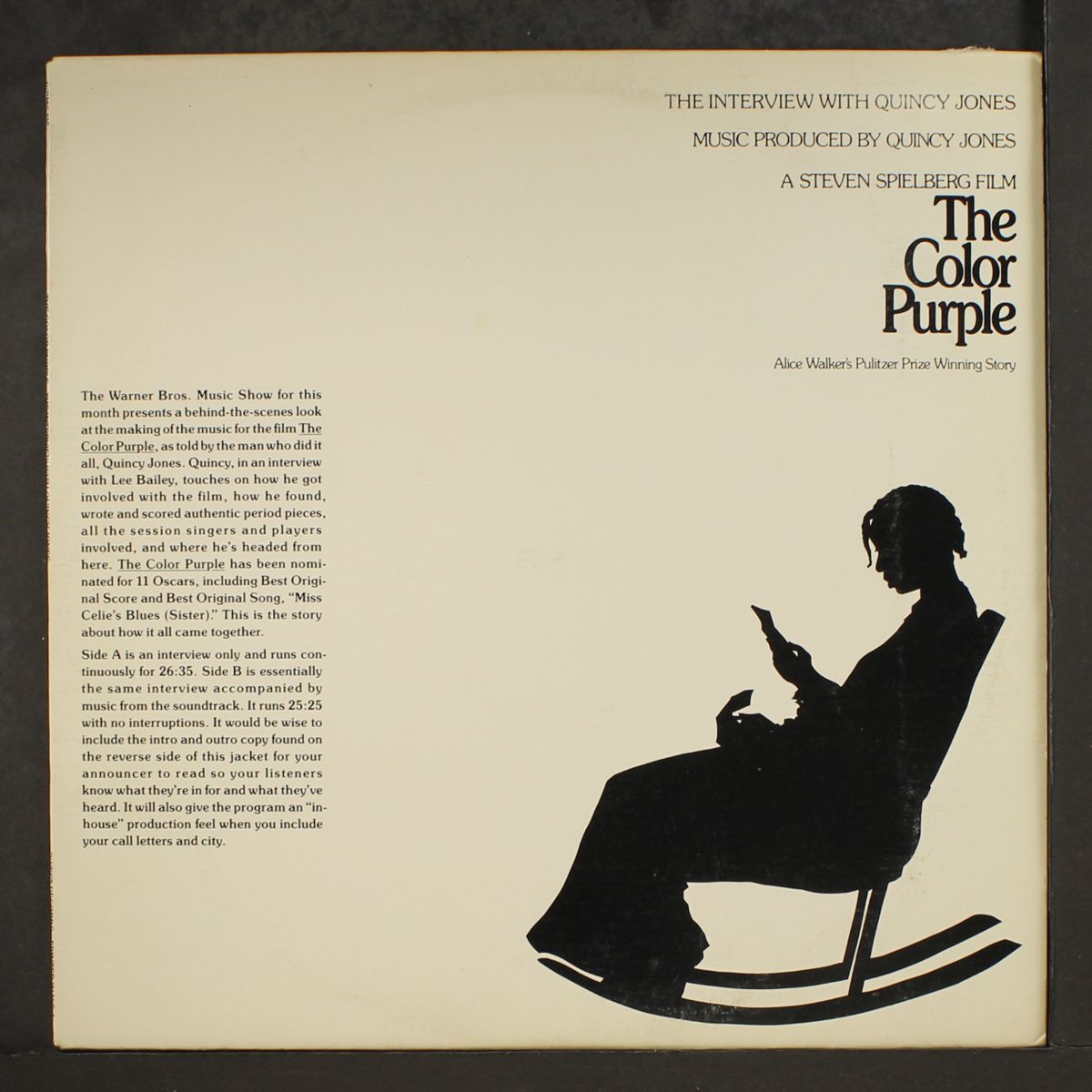 the color purple interview by QUINCY JONES