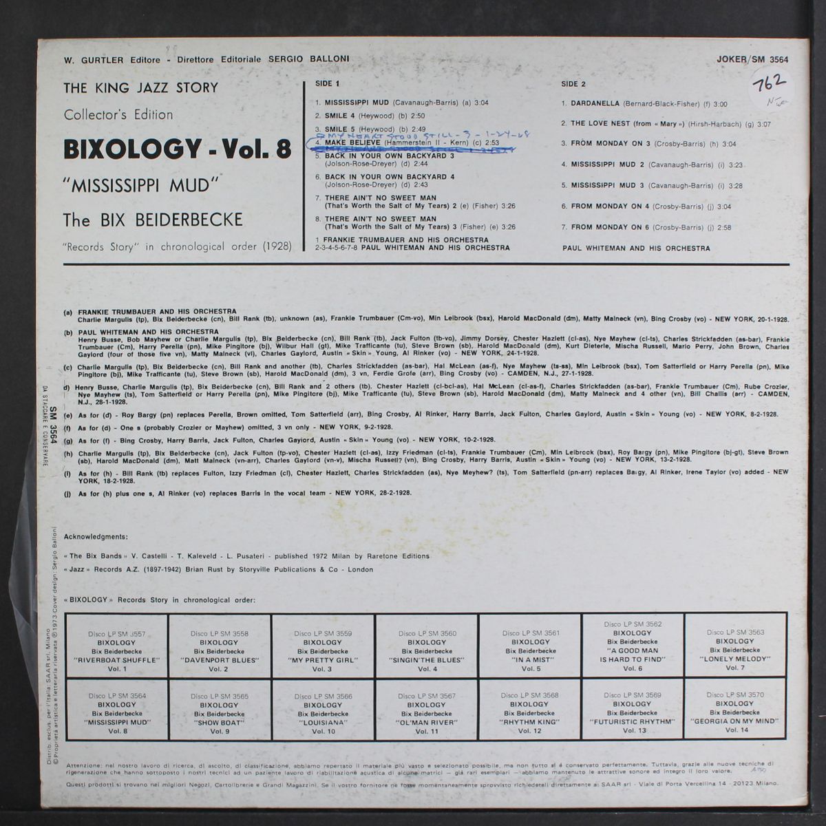 bixology, vol. 8: mississippi mud by BIX BEIDERBECKE