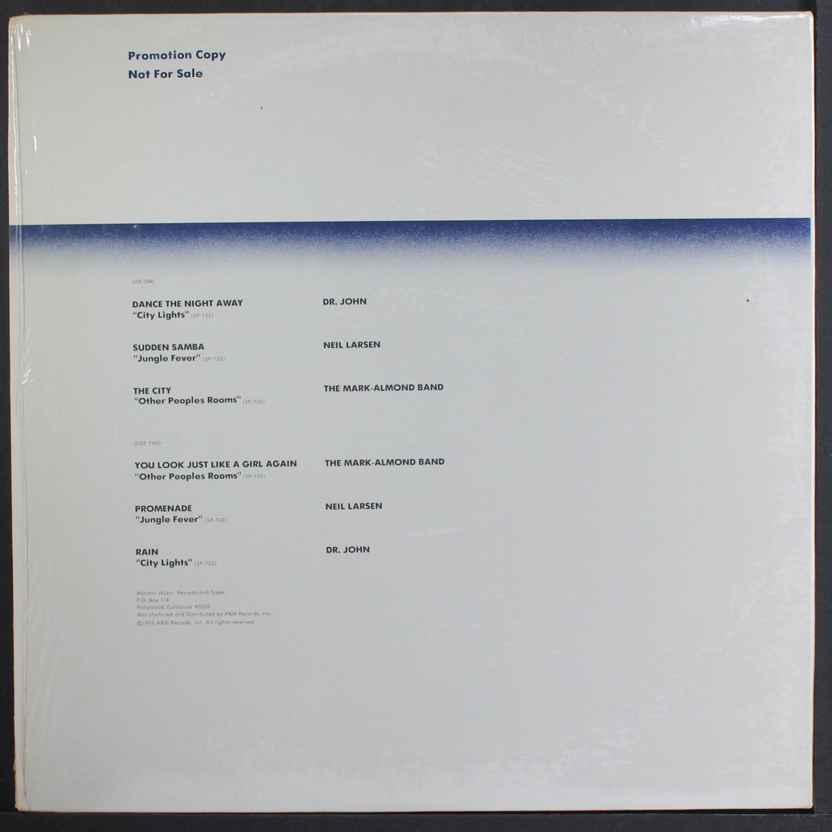 horizon music: records & tapes by VARIOUS
