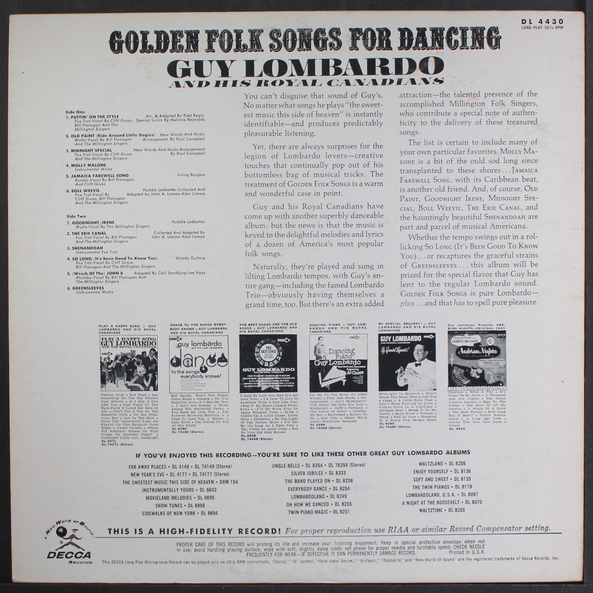 golden folk songs for dancing by GUY LOMBARDO