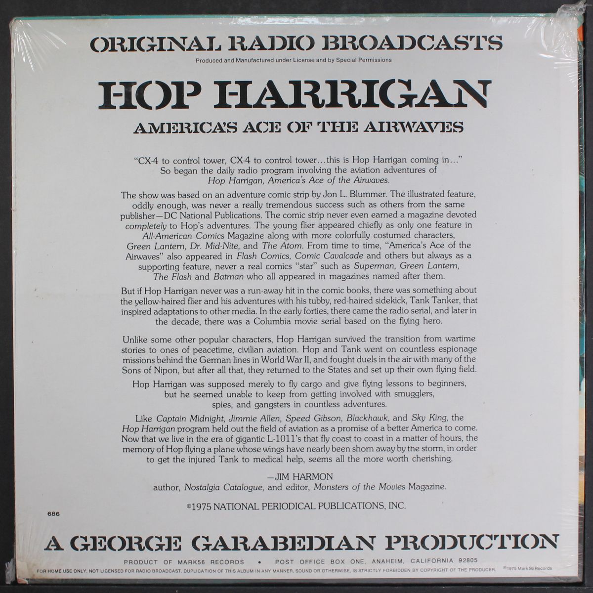 hop harrigan, america's ace of the airwaves by ORIGINAL RADIO BROADCAST