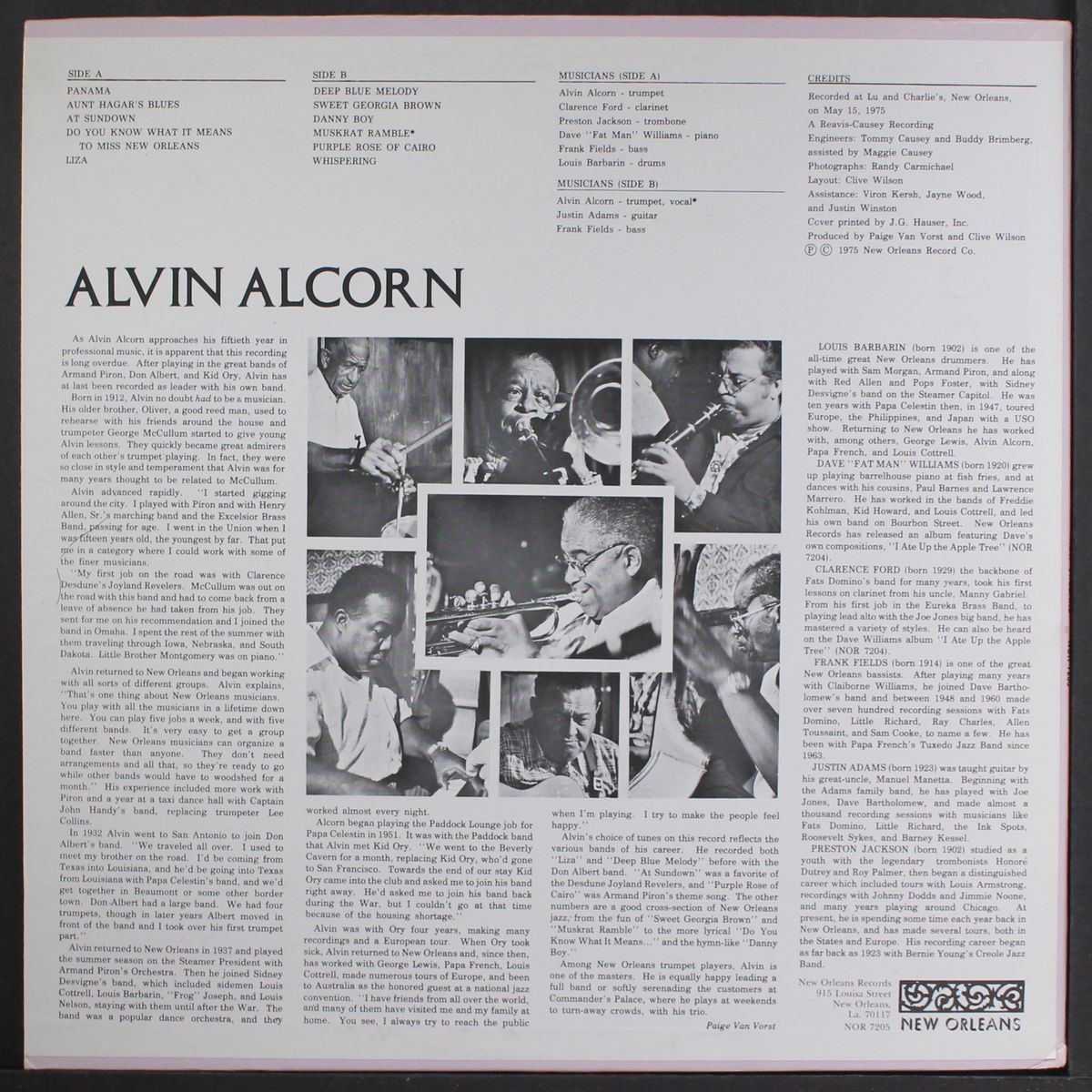 and his new orleans jazz band by ALVIN ALCORN