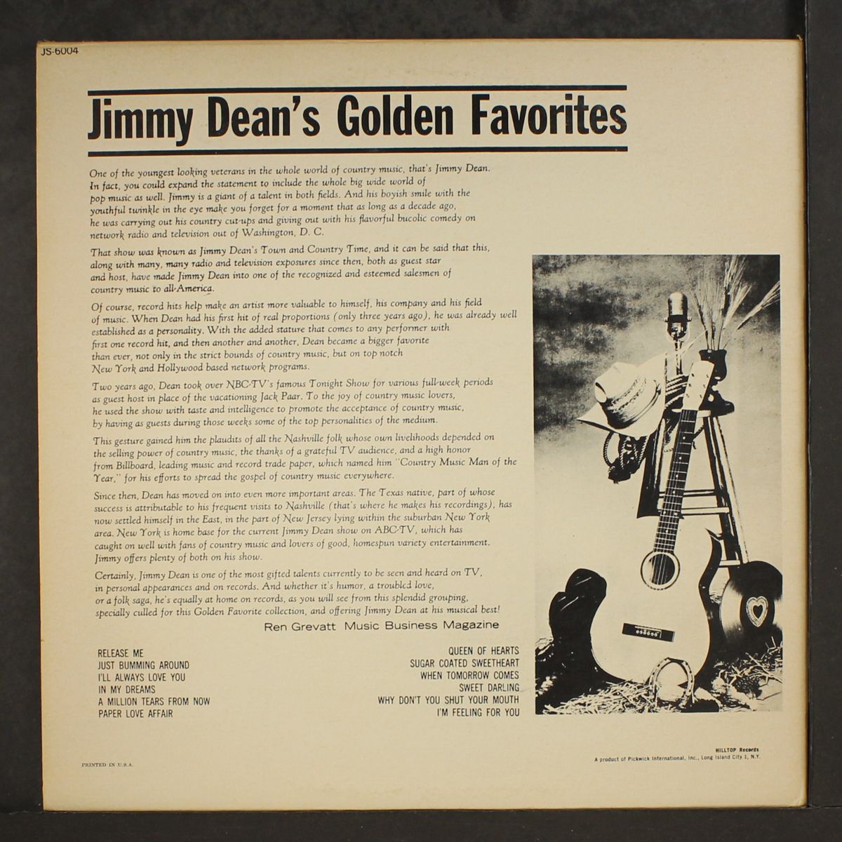 golden favorites by JIMMY DEAN