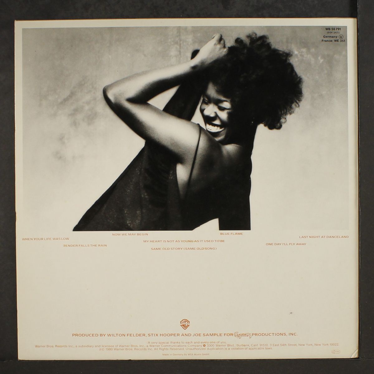 now we may begin by RANDY CRAWFORD
