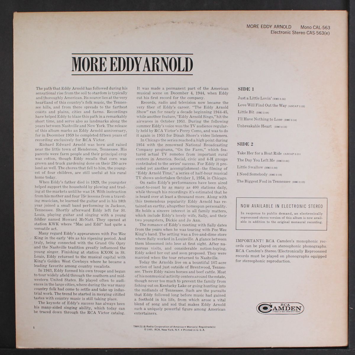 more by EDDY ARNOLD