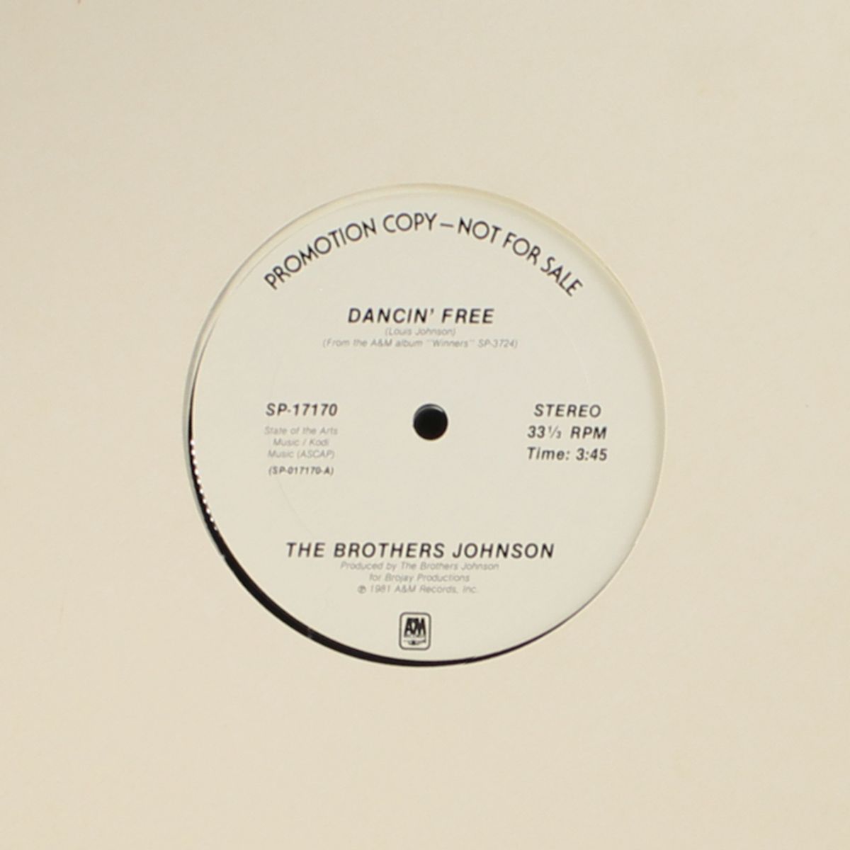 dancin' free / same by BROTHERS JOHNSON