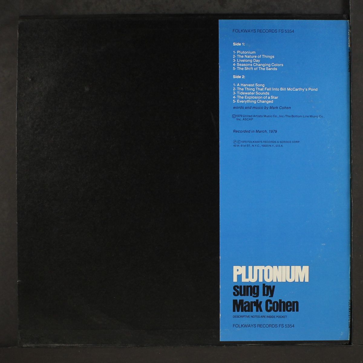 plutonium by MARK COHEN