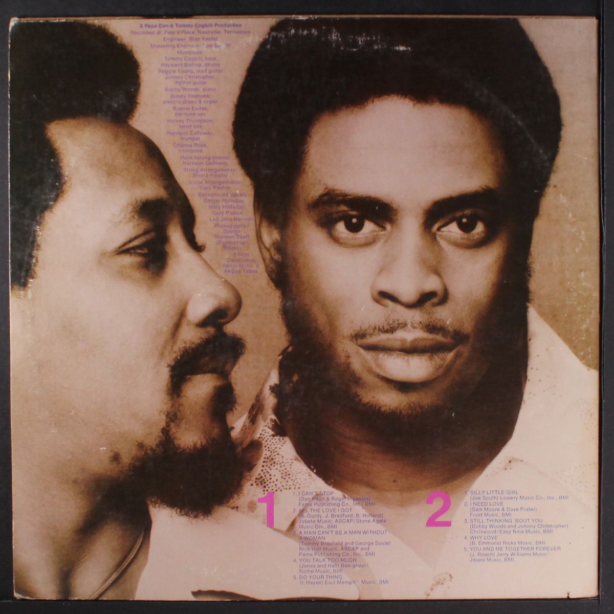 you & me, together forever by JAMES & BOBBY PURIFY