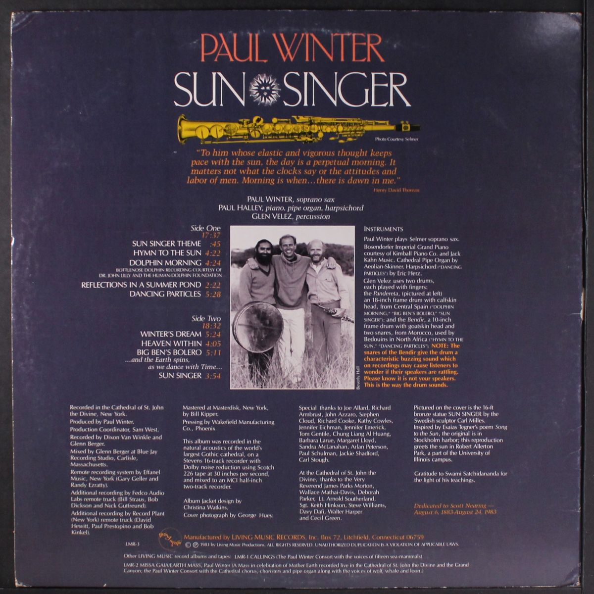sun singer by PAUL WINTER