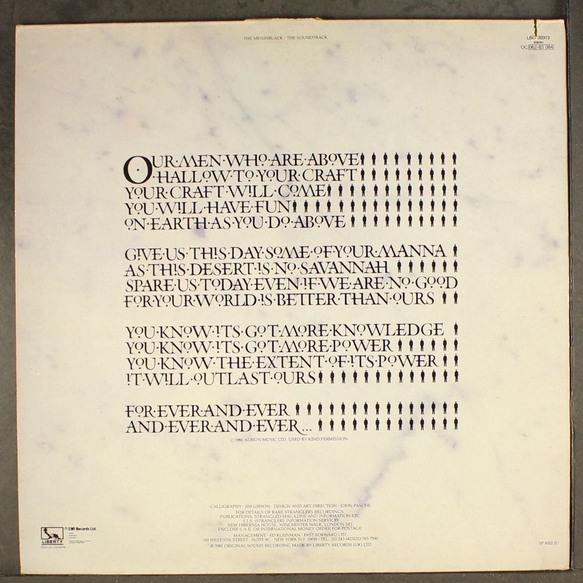 the gospel according to the men in black by STRANGLERS