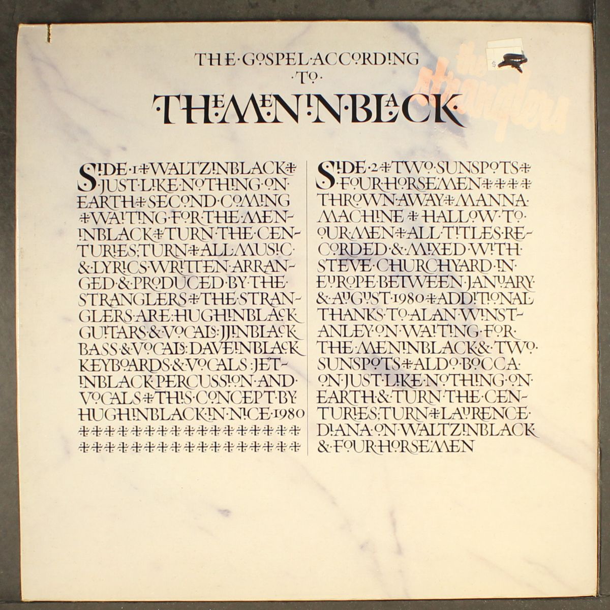 the gospel according to the men in black by STRANGLERS