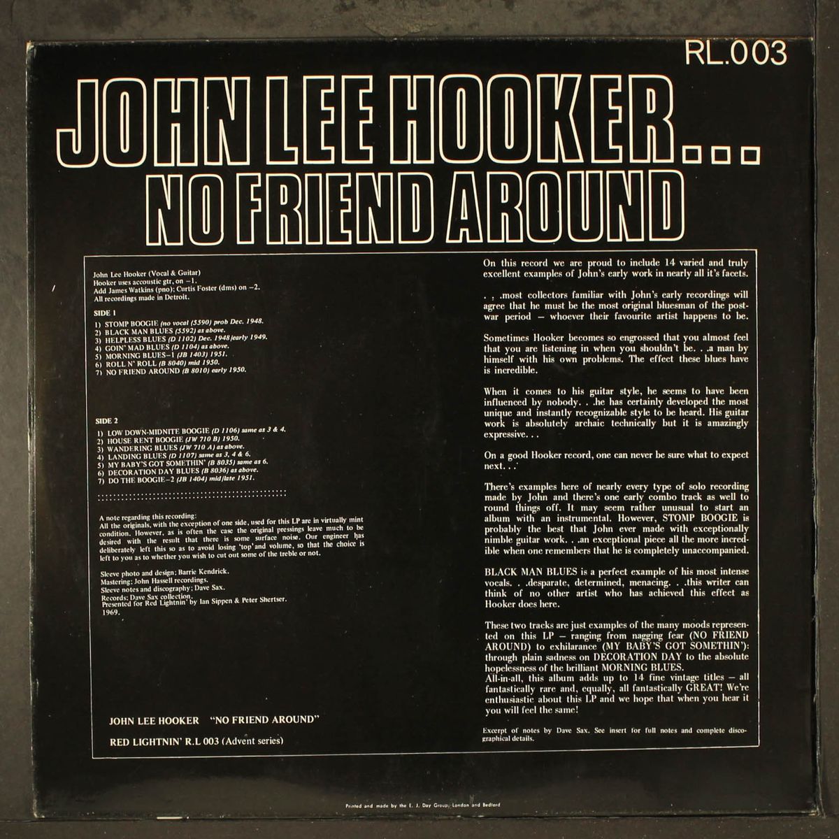 no friend around by JOHN LEE HOOKER