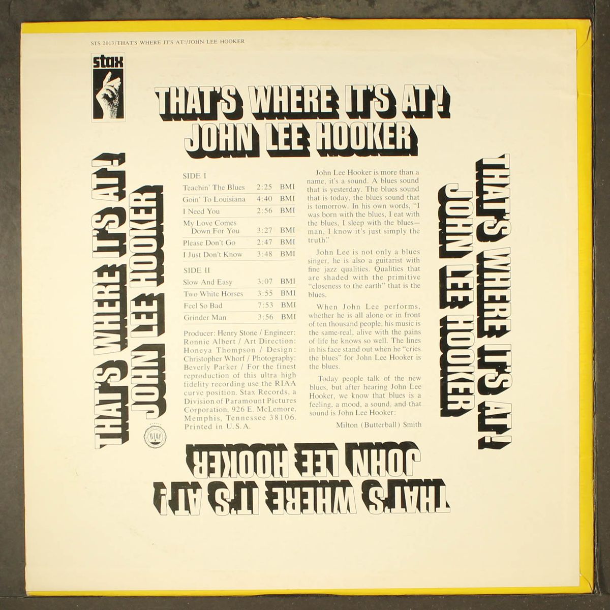 that's where it's at by JOHN LEE HOOKER