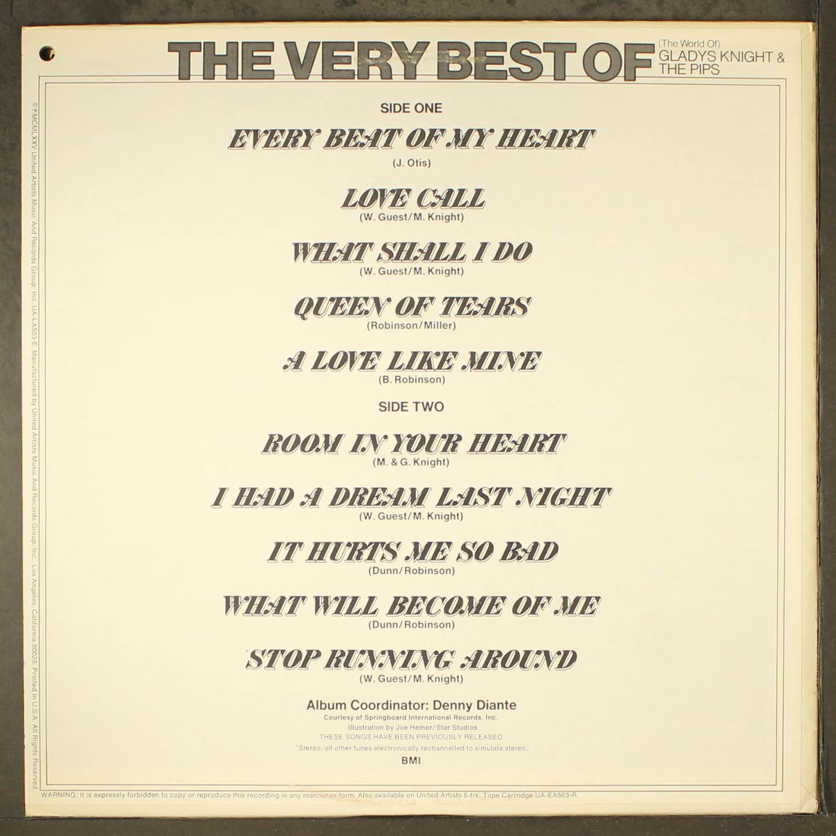 the very best of (the world of) by GLADYS KNIGHT & PIPS
