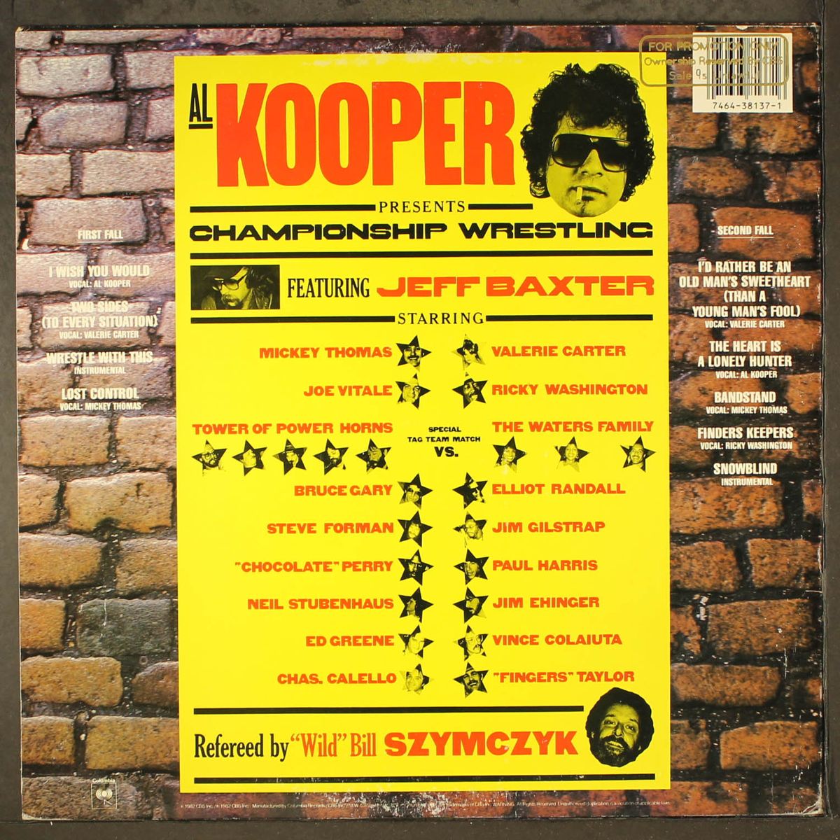 championship wrestling by AL KOOPER