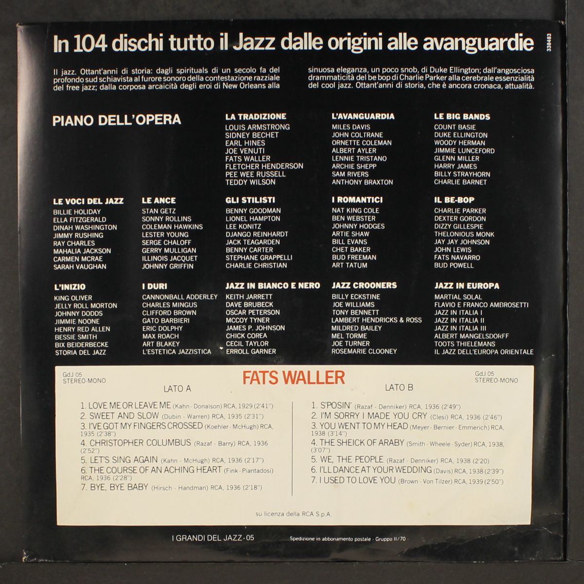 i grandi del jazz by FATS WALLER