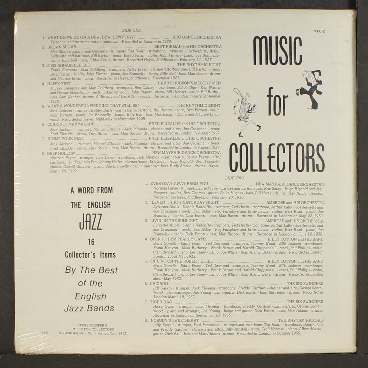16 collector's items by the best of the english jazz bands by VARIOUS
