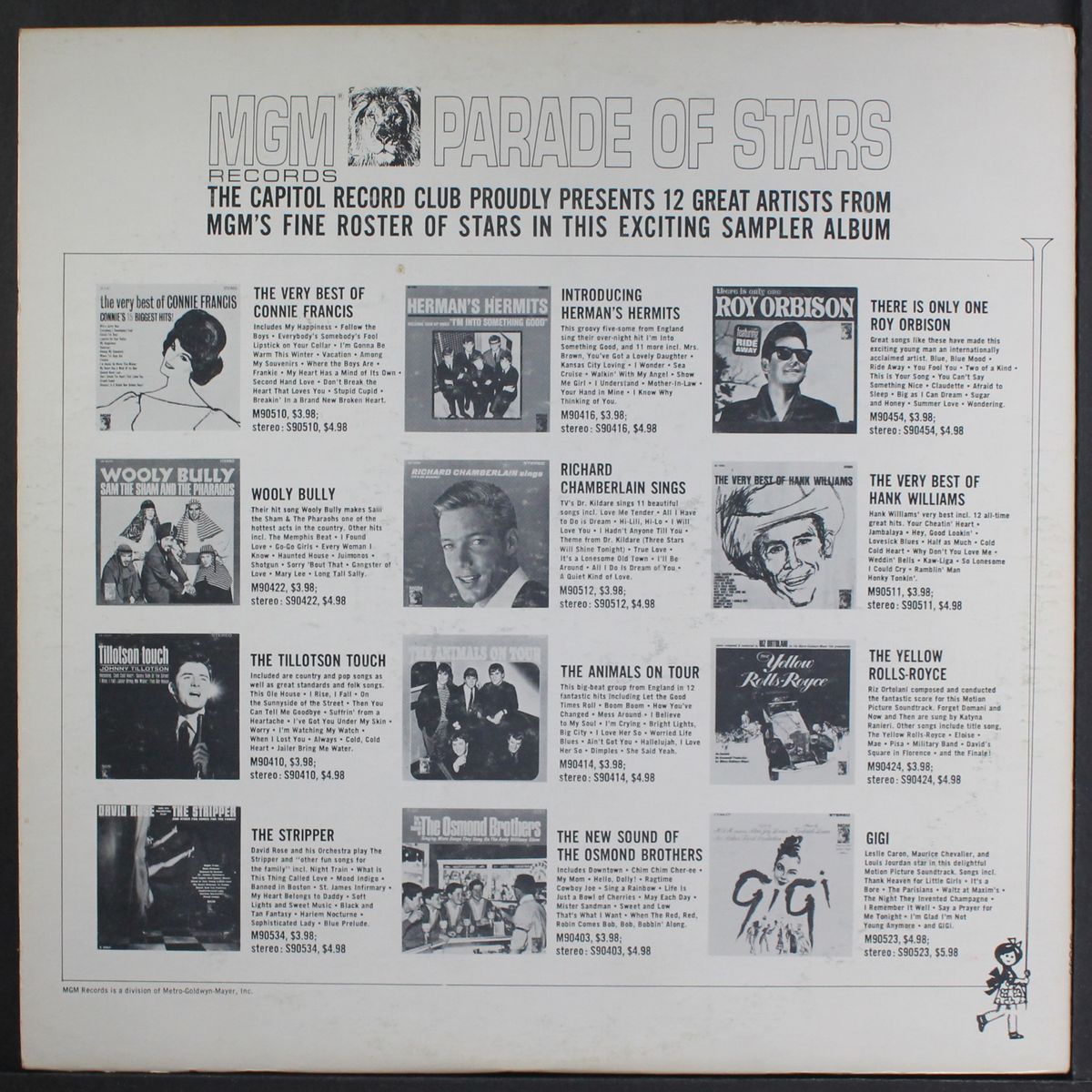 mgm parade of stars by VARIOUS