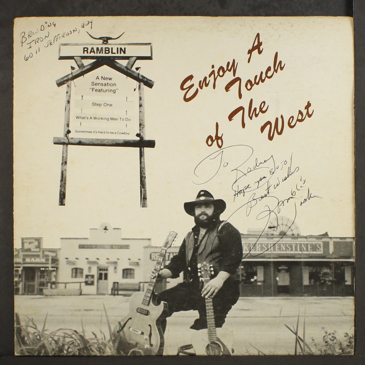 enjoy a touch of the west by RAMBLIN