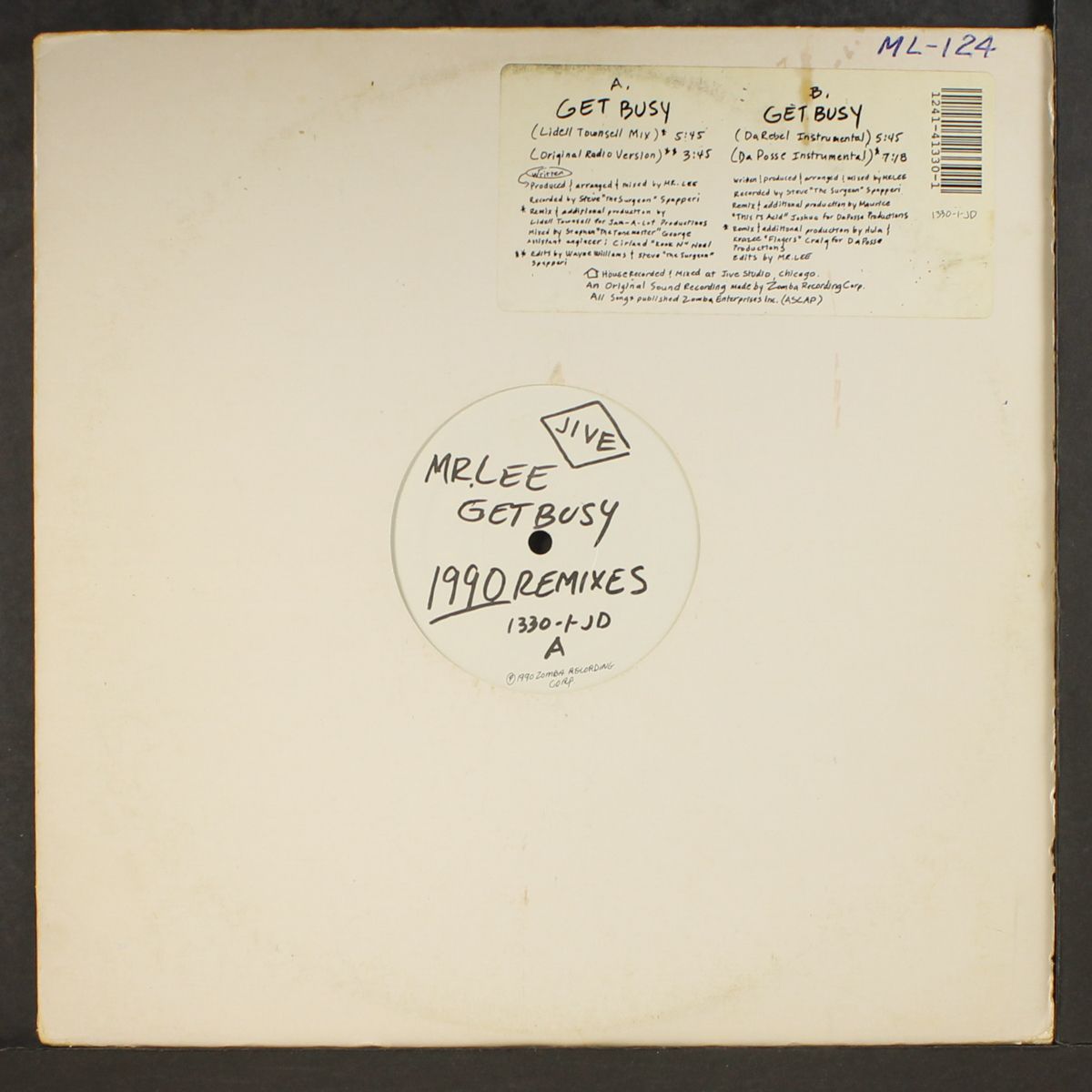 get busy (1990 remixes / instro's) by MR. LEE