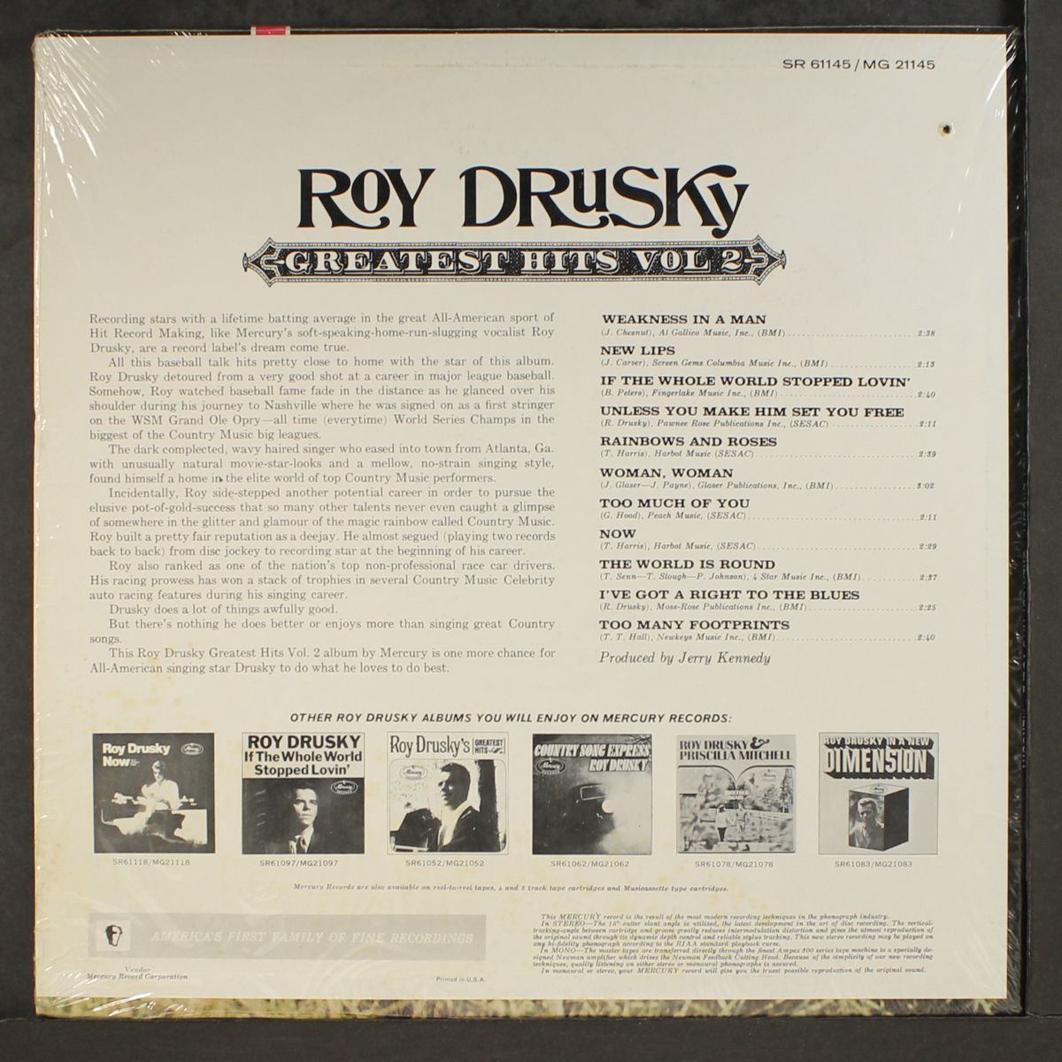 greatest hits, vol. 2 by ROY DRUSKY