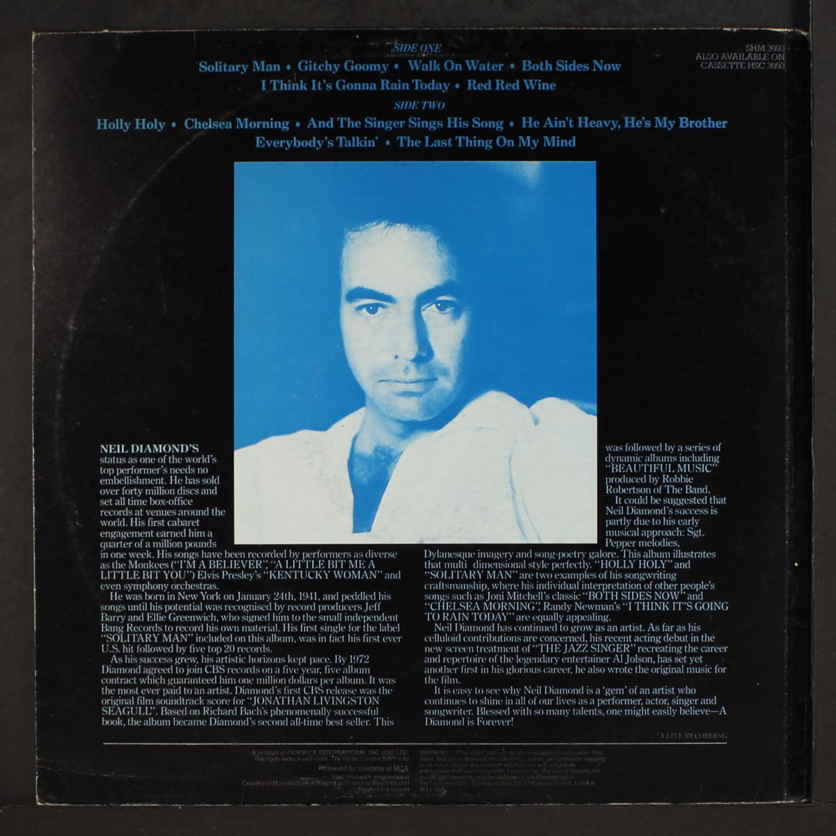 solitary man by NEIL DIAMOND