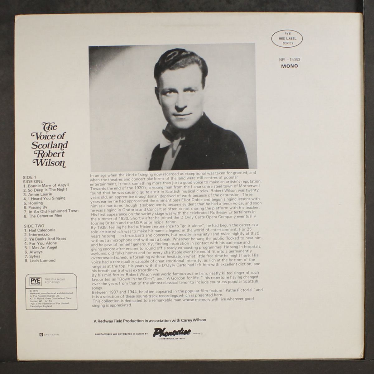 the voice of scotland by ROBERT WILSON