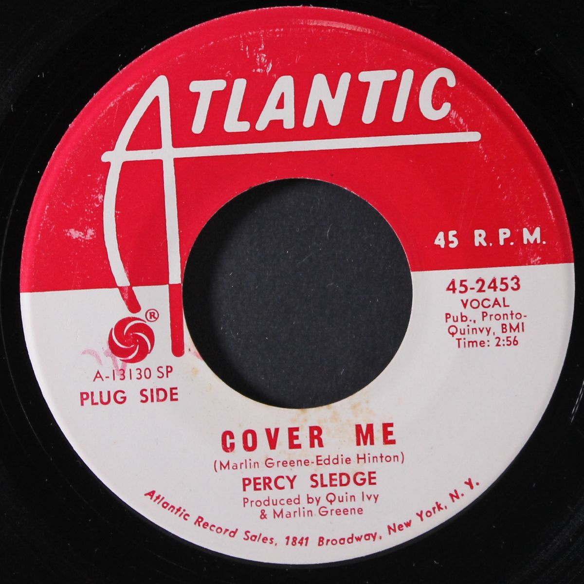 behind every great man there's a great woman / cover me by PERCY SLEDGE