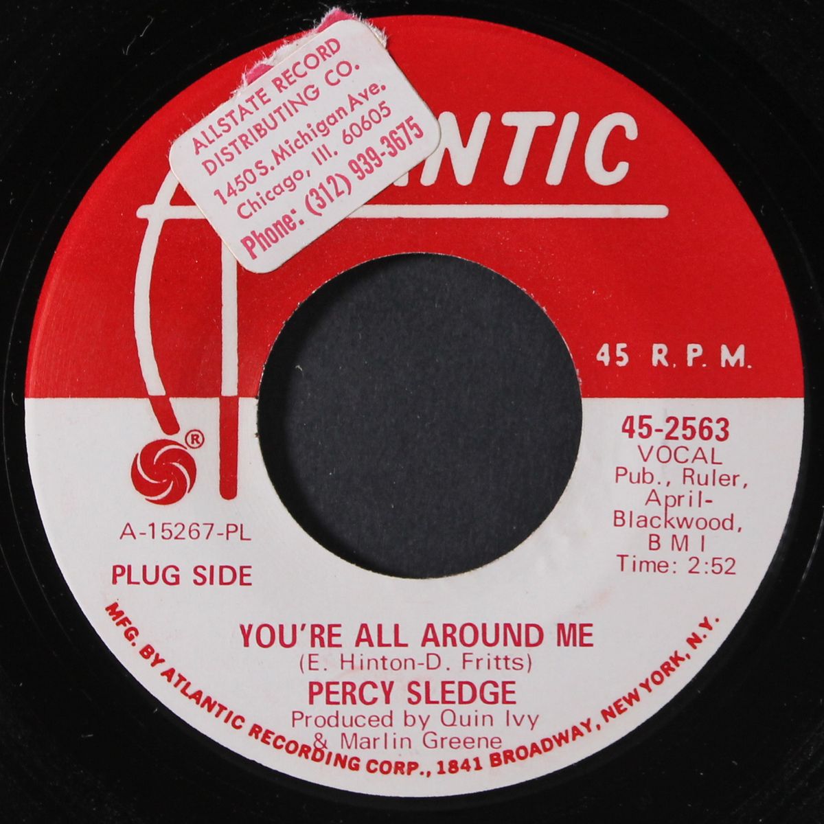 you're all around me / self preservation by PERCY SLEDGE