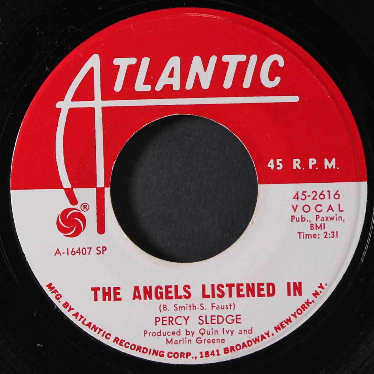 any day now / the angels listened in by PERCY SLEDGE