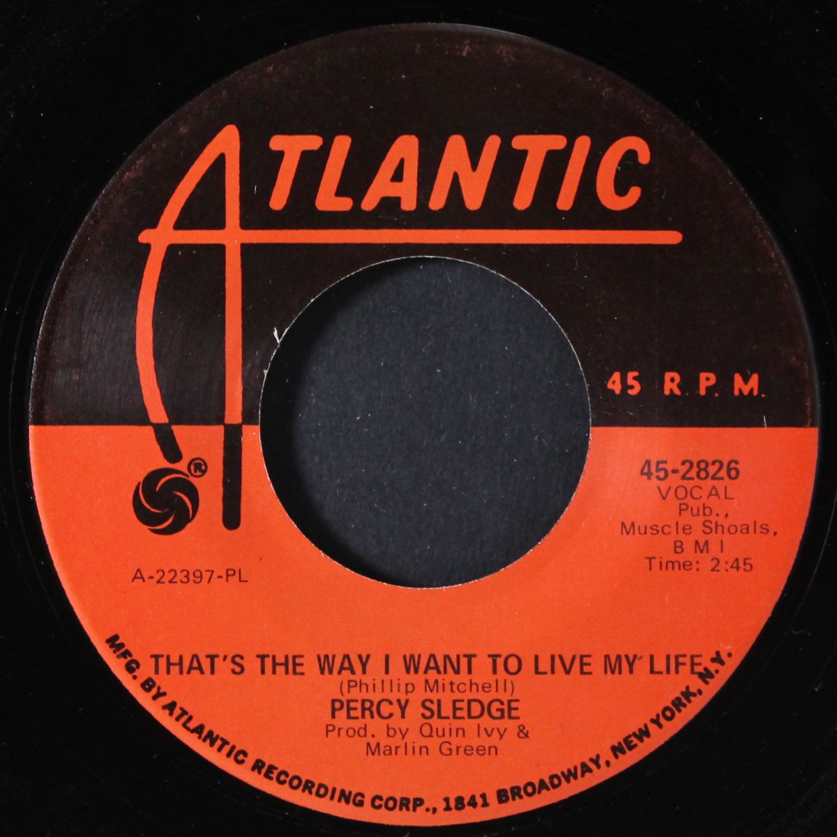 that's the way i want to live my life / stop the world tonight by PERCY SLEDGE