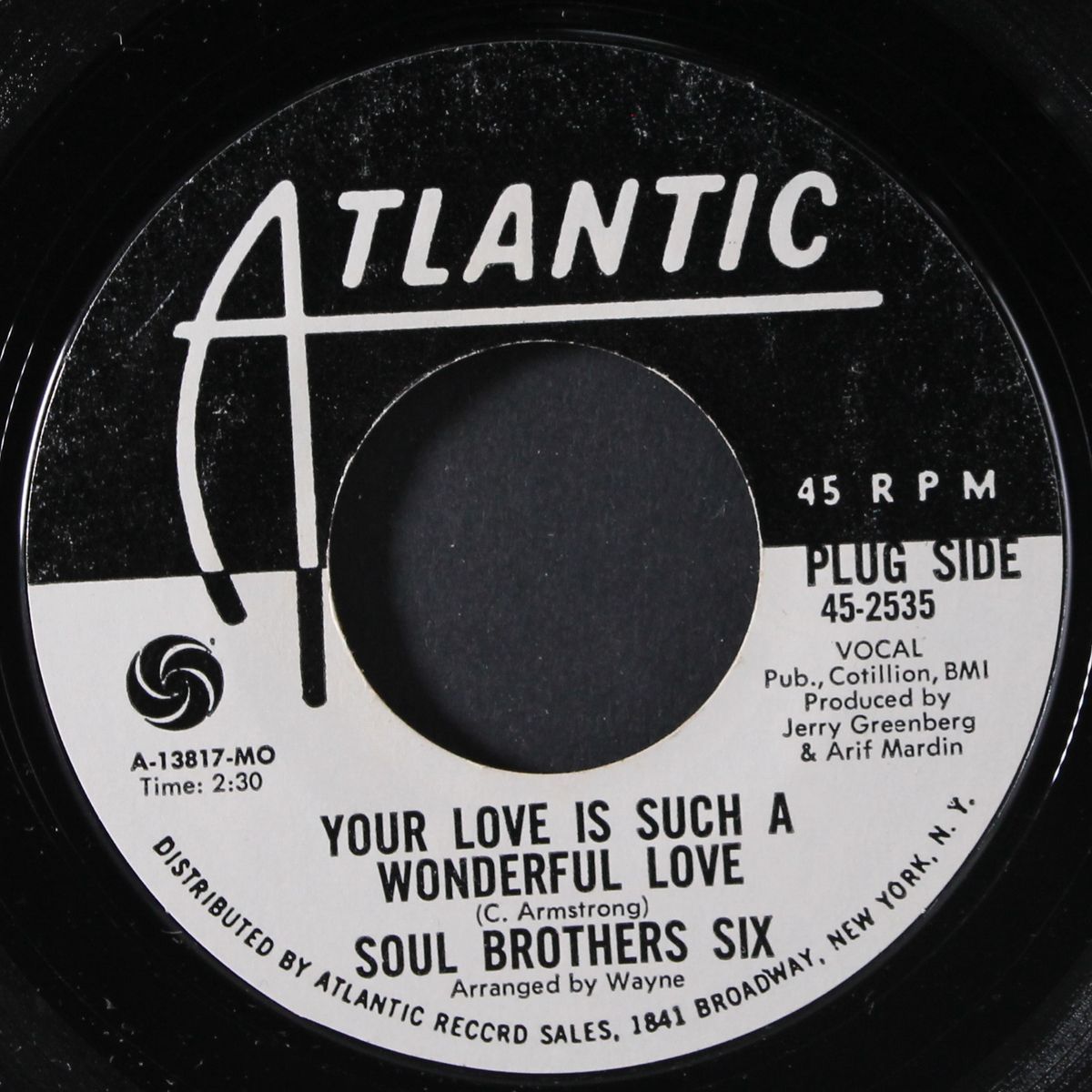 your love is such a wonderful love / i can't live without you by SOUL BROTHERS SIX