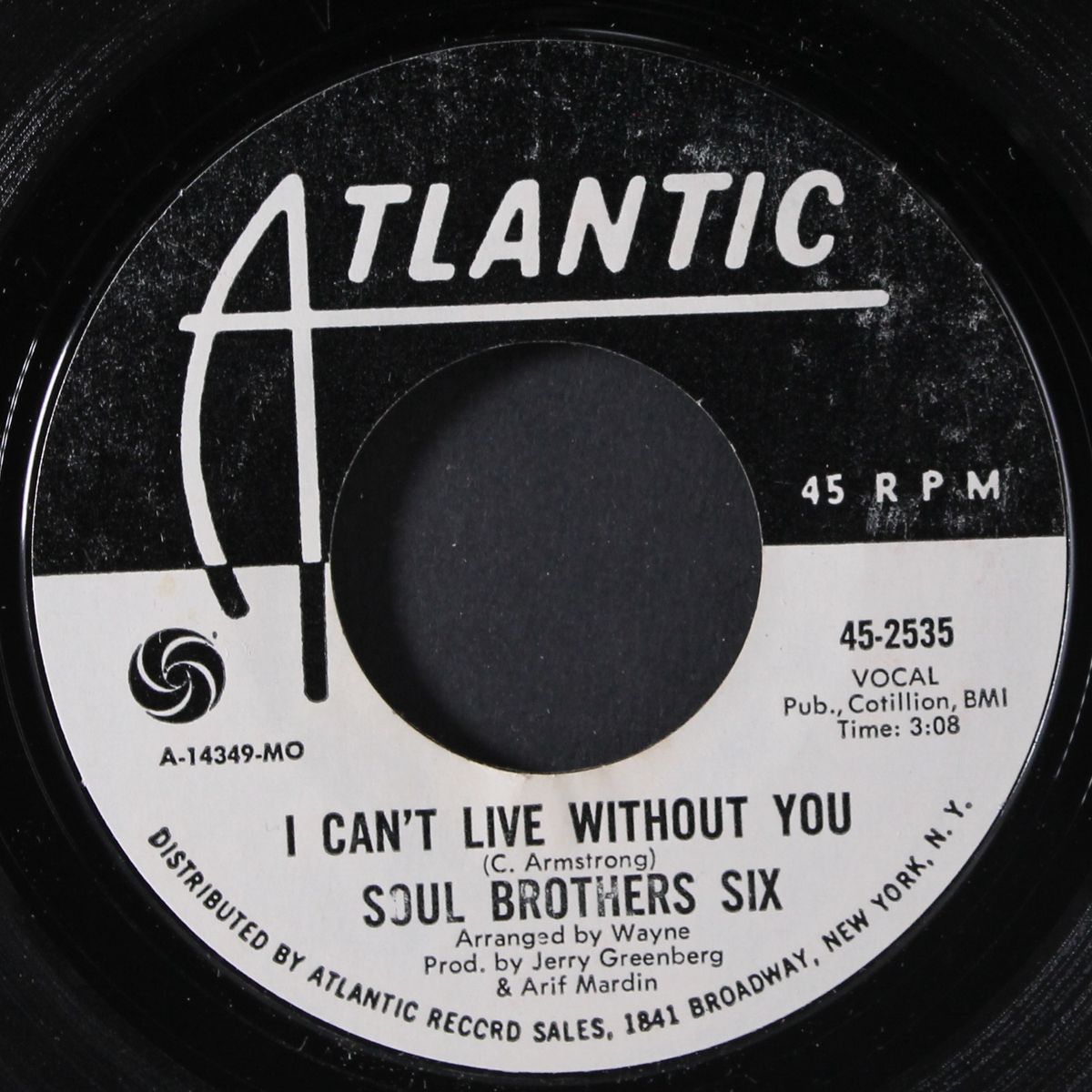 your love is such a wonderful love / i can't live without you by SOUL BROTHERS SIX